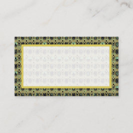 Tarjeta De Mesa Art Deco de Esmeralda y Oro