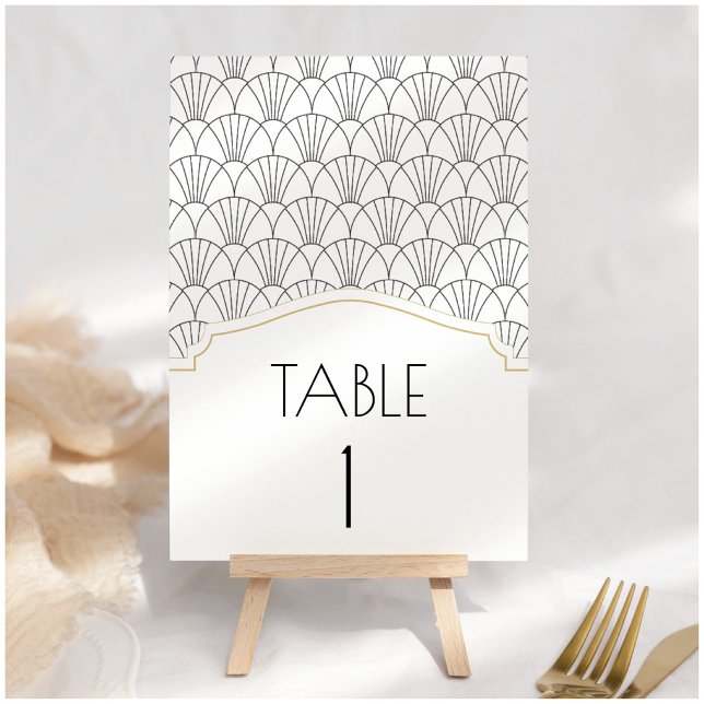 Tarjeta De Mesa Art Deco Table Numbers (Subido por el creador)