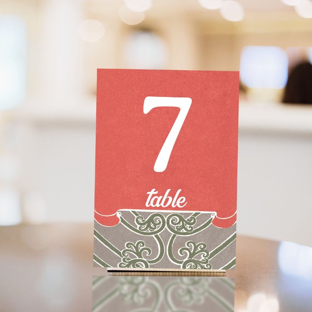 Tarjeta De Mesa Art Nouveau Calla Lily Elegance (Subido por el creador)