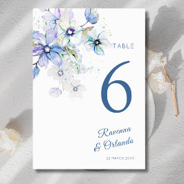Tarjeta De Mesa Arte Botánico Floral Pastel de Invierno Romance Bo