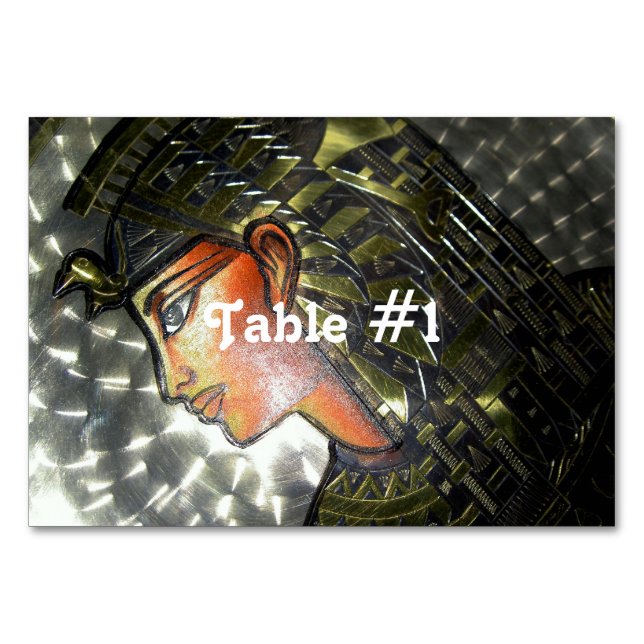 Tarjeta De Mesa Arte de Egipto (Anverso)