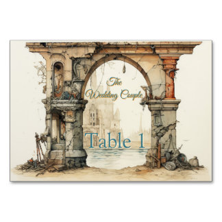 Tarjeta De Mesa Arte de fantasía vintage