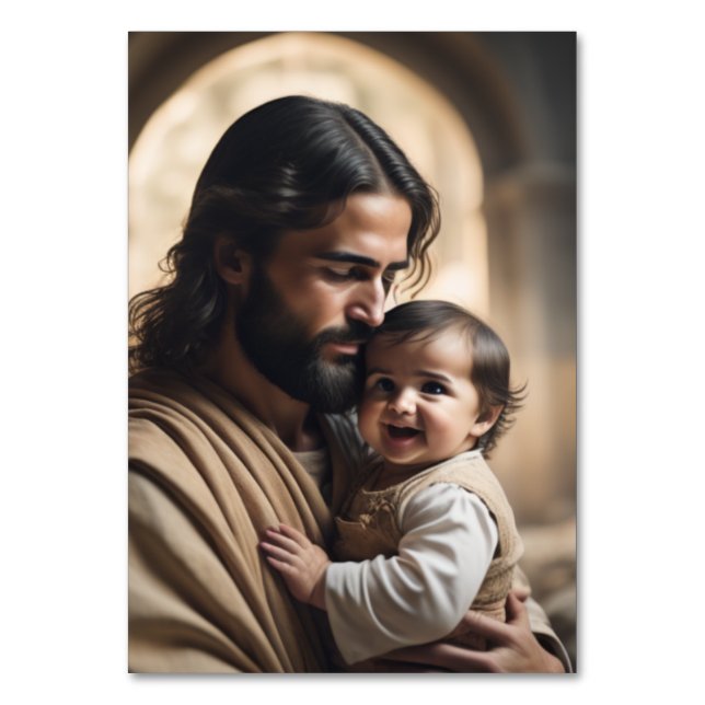 Tarjeta De Mesa arte de Jesús (Anverso)