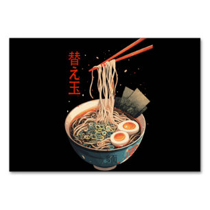 Tarjeta De Mesa Arte genuino Ramen Bowl