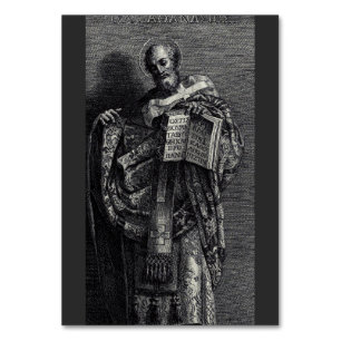 Tarjeta De Mesa Arte gráfico de San Atanasio de Alejandría