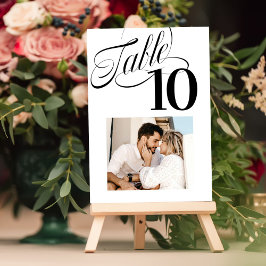 Tarjeta De Mesa Así que Fancy Table Number Photo