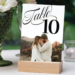 Tarjeta De Mesa Así que Fancy Table Number Photo