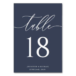 Tarjeta De Mesa Asiento de estilo modernista naval
