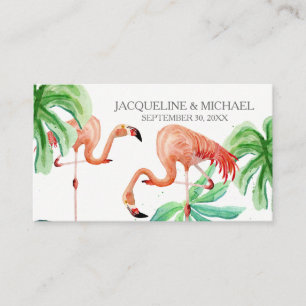 Tarjeta De Mesa Asientos de la Mesa de Escolta de Leaf Tropical Fl