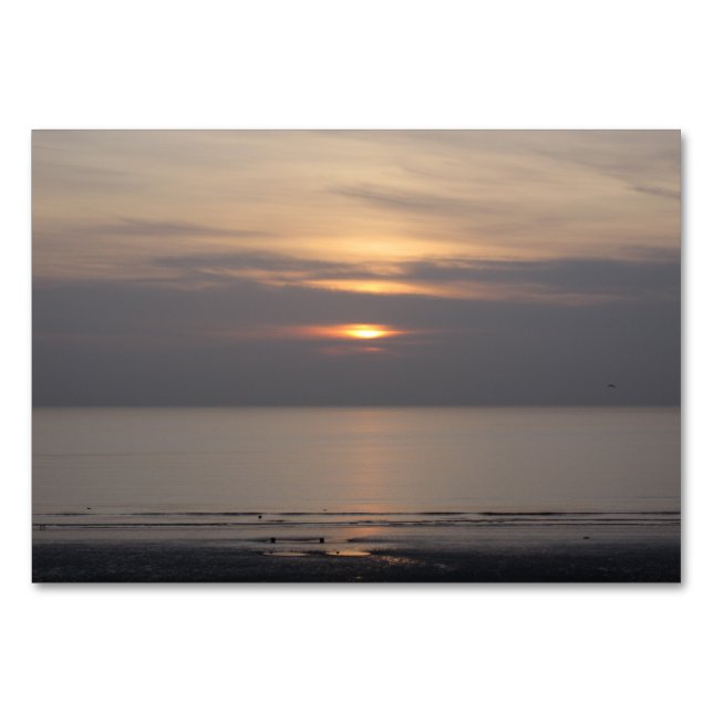 Tarjeta De Mesa Atardecer en Blackpool (Anverso)