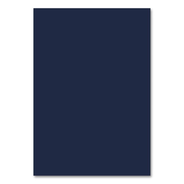 Tarjeta De Mesa Azul Marino (Anverso)