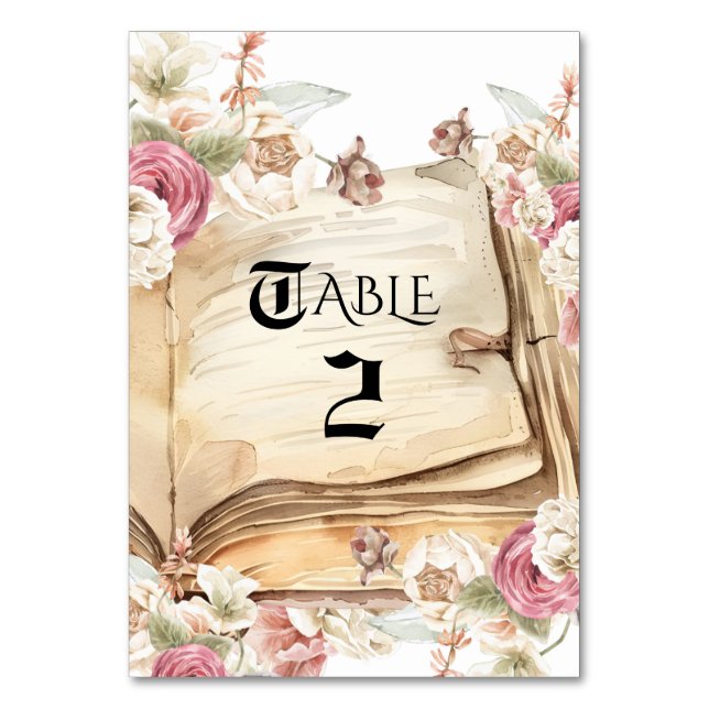 Tarjeta De Mesa Baby Shower Real Cuento de Hadas (Anverso)