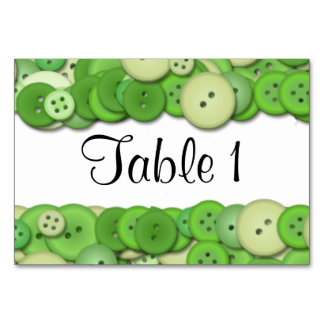 Tarjeta De Mesa Baby Shower verde