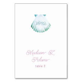 Tarjeta De Mesa Bajo el mar Whimsical Watercolor Name Place Card