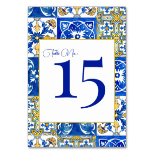 Tarjeta De Mesa Baldosas modernas de verano