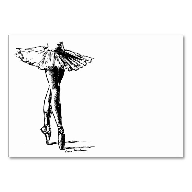 Tarjeta De Mesa Ballet (Anverso)