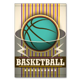 Tarjeta De Mesa Baloncesto Deporte Juego de pelotas Guay