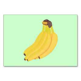 Tarjeta De Mesa Bananas amarillas Bunch Leading Flashcards para ad