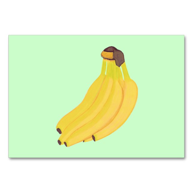 Tarjeta De Mesa Bananas amarillas Bunch Leading Flashcards para ad (Anverso)