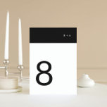 Tarjeta De Mesa Banda negra Simple Llanura Moderna Premium Elegant<br><div class="desc">*parte de una colección</div>
