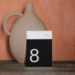 Tarjeta De Mesa Banda negra Simple Plain Moderno Premium Elegante<br><div class="desc">*parte de una colección</div>