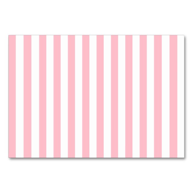 Tarjeta De Mesa Bandas rosadas (Reverso)