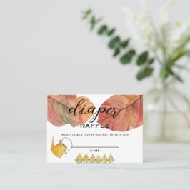 Tarjeta De Mesa Barnyard Animals -Barn- Diaper Raffle Insert Card