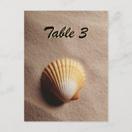 Tarjeta de mesa Beach Serenity