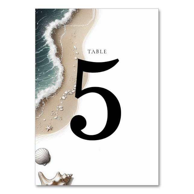 Tarjeta De Mesa Beach Vibe (Anverso)