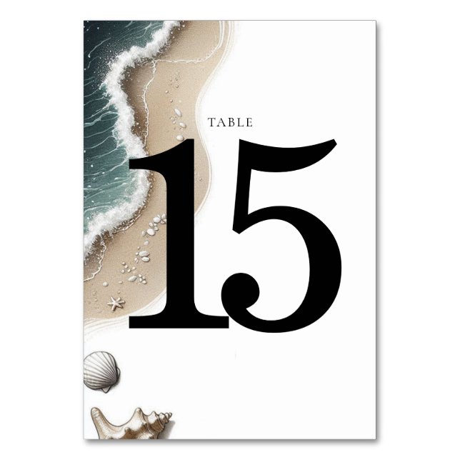 Tarjeta De Mesa Beach Vibe (Anverso)