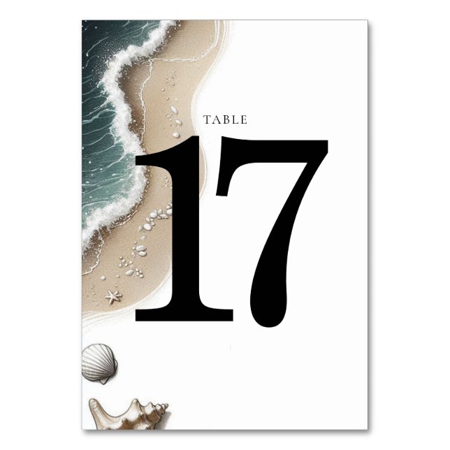 Tarjeta De Mesa Beach Vibe (Anverso)