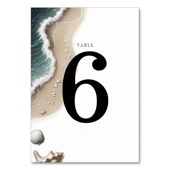 Tarjeta De Mesa Beach Vibe (Anverso)