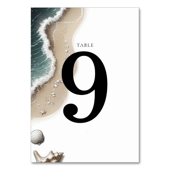 Tarjeta De Mesa Beach Vibe (Anverso)