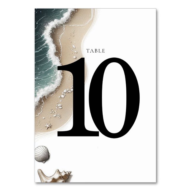 Tarjeta De Mesa Beach Vibe (Anverso)