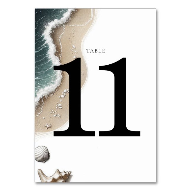 Tarjeta De Mesa Beach Vibe (Anverso)