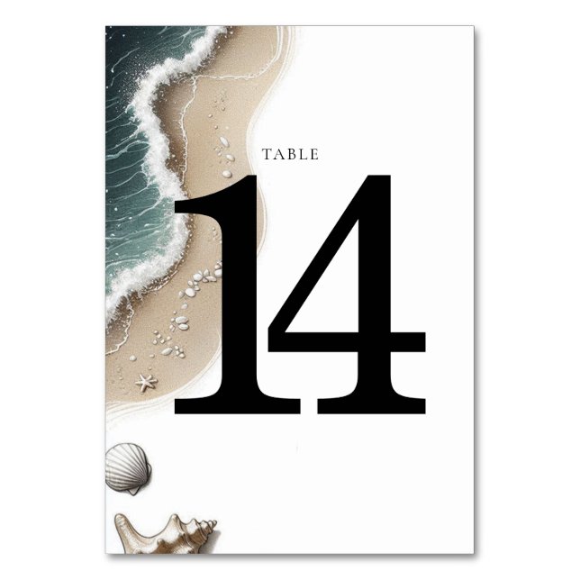 Tarjeta De Mesa Beach Vibe (Anverso)