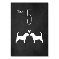 Beagle Silhouettes Pareja Invitados A La Recepción