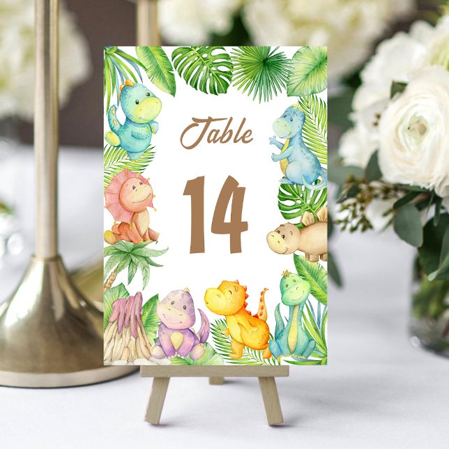 Tarjeta De Mesa Bebé Dinosaurio (Subido por el creador)