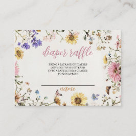 Tarjeta De Mesa Bebé en el billete de pañal de Bloom