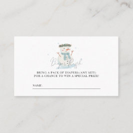 Tarjeta De Mesa Bebé, está frío fuera de la ducha.