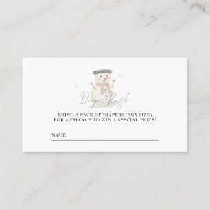 Tarjeta De Mesa Bebé, está frío fuera de la ducha.