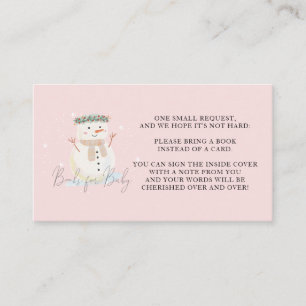 Tarjeta De Mesa Bebé, hace frío afuera de los libros de ducha para