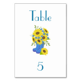 Tarjeta De Mesa Belleza de girasol