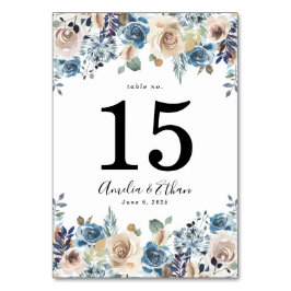 Tarjeta De Mesa Belleza en Flor | Boda