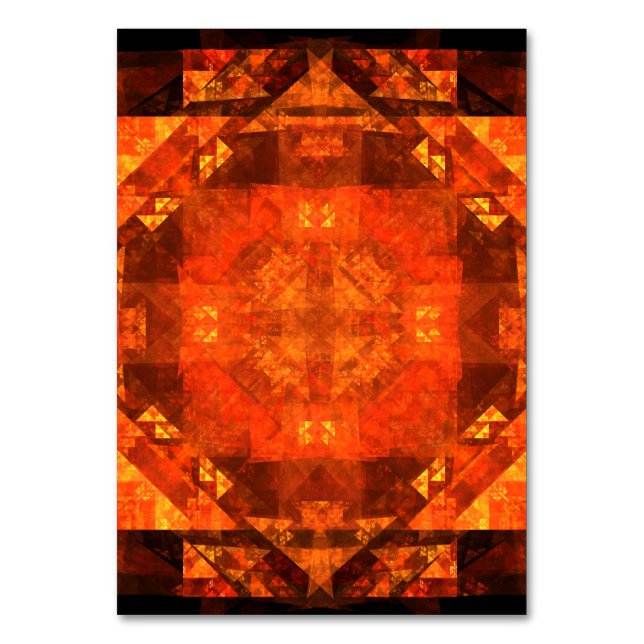 Tarjeta De Mesa Bendición Abstract Art Table Card (Anverso)