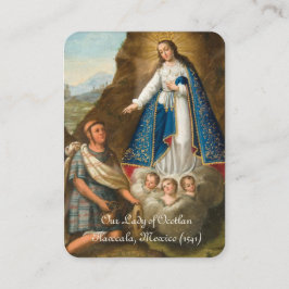 Tarjeta De Mesa Bendita Virgen María Ocotlan Oración Católica
