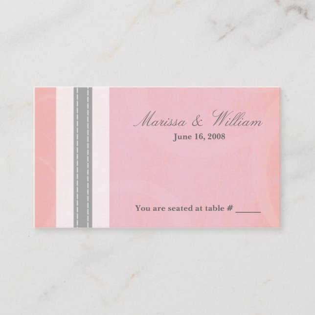 Tarjeta De Mesa Beth Place Card (Anverso)