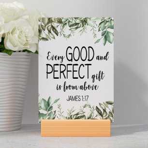 Tarjeta De Mesa Biblia Verse James Card