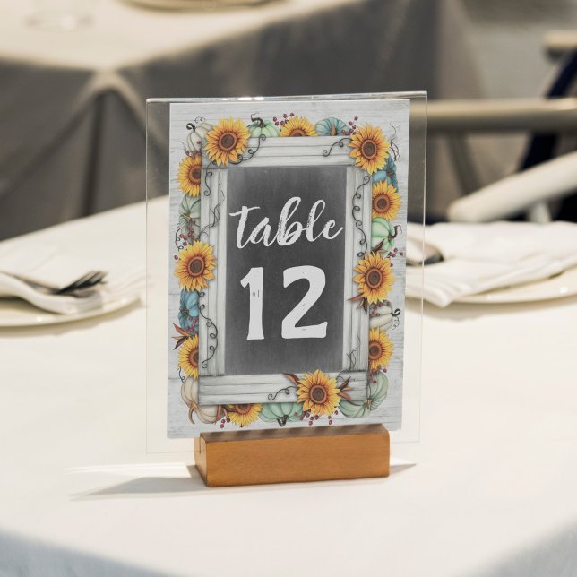 Tarjeta De Mesa Bienvenida de la familia Sunflower del Día de Acci (Subido por el creador)