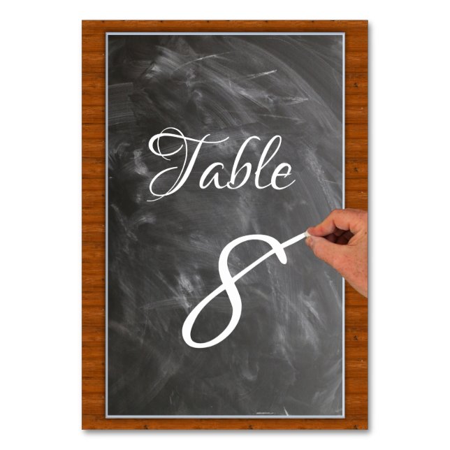 Tarjeta De Mesa Blackboard (Anverso)
